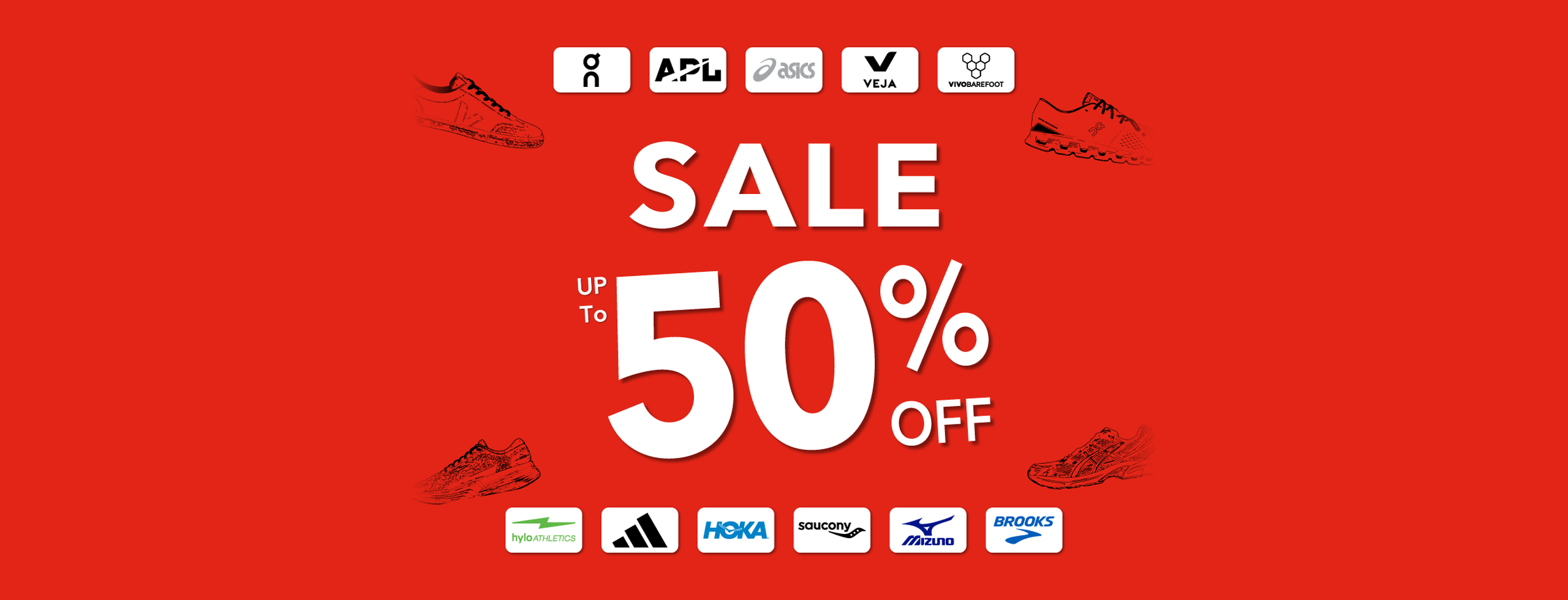 Shoebox New York Sale – up to 50% off On, APL, ASICS, Veja, Vivobarefoot, Hylo, adidas, HOKA, Saucony, Mizuno and Brooks